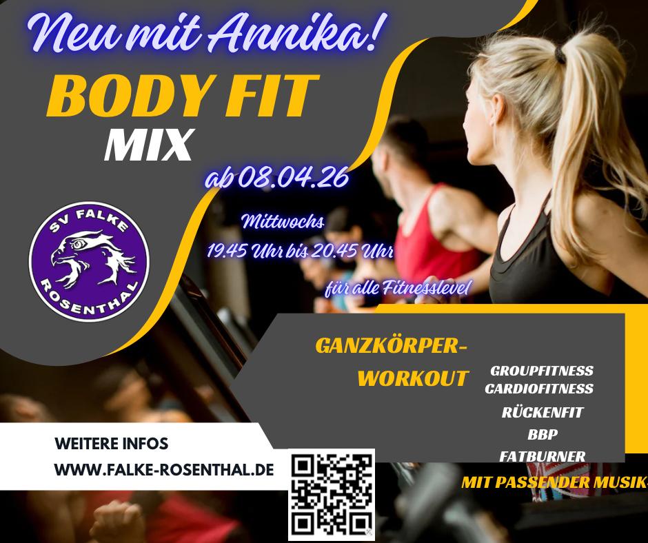 Du betrachtest gerade Body Fit Mix ab 08.04.26 – Neu mit Annika