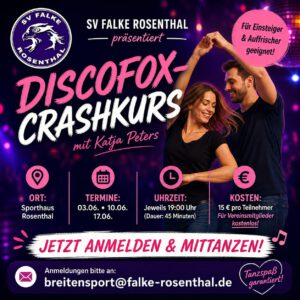 Mehr über den Artikel erfahren Discofox Crashkurs mit Katja