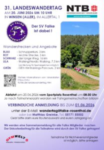 Mehr über den Artikel erfahren SV Falke Rosenthal beim 31. Landeswandertag